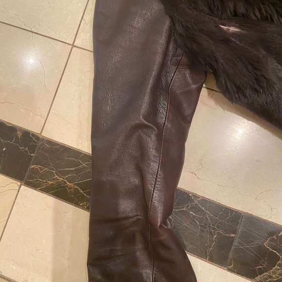 LEATHER FUR COAT!!!! - Picture 7 of 8